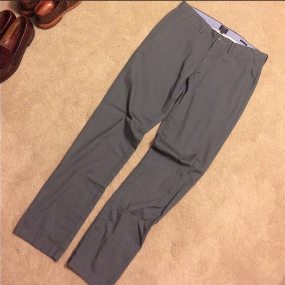 J. Crew Slate Blue Summerweight Chinos Sutton Fit